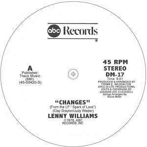 LENNY WILLIAMS / CHANGES - JOAQUIN JOE CLAUSSELL EDITS AND OVERDUBS VE