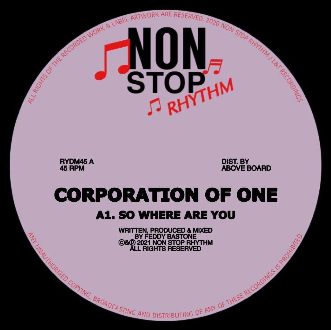 CORPORATION OF ONE / SO WHERE ARE YOU / VANESSA DEL RIO