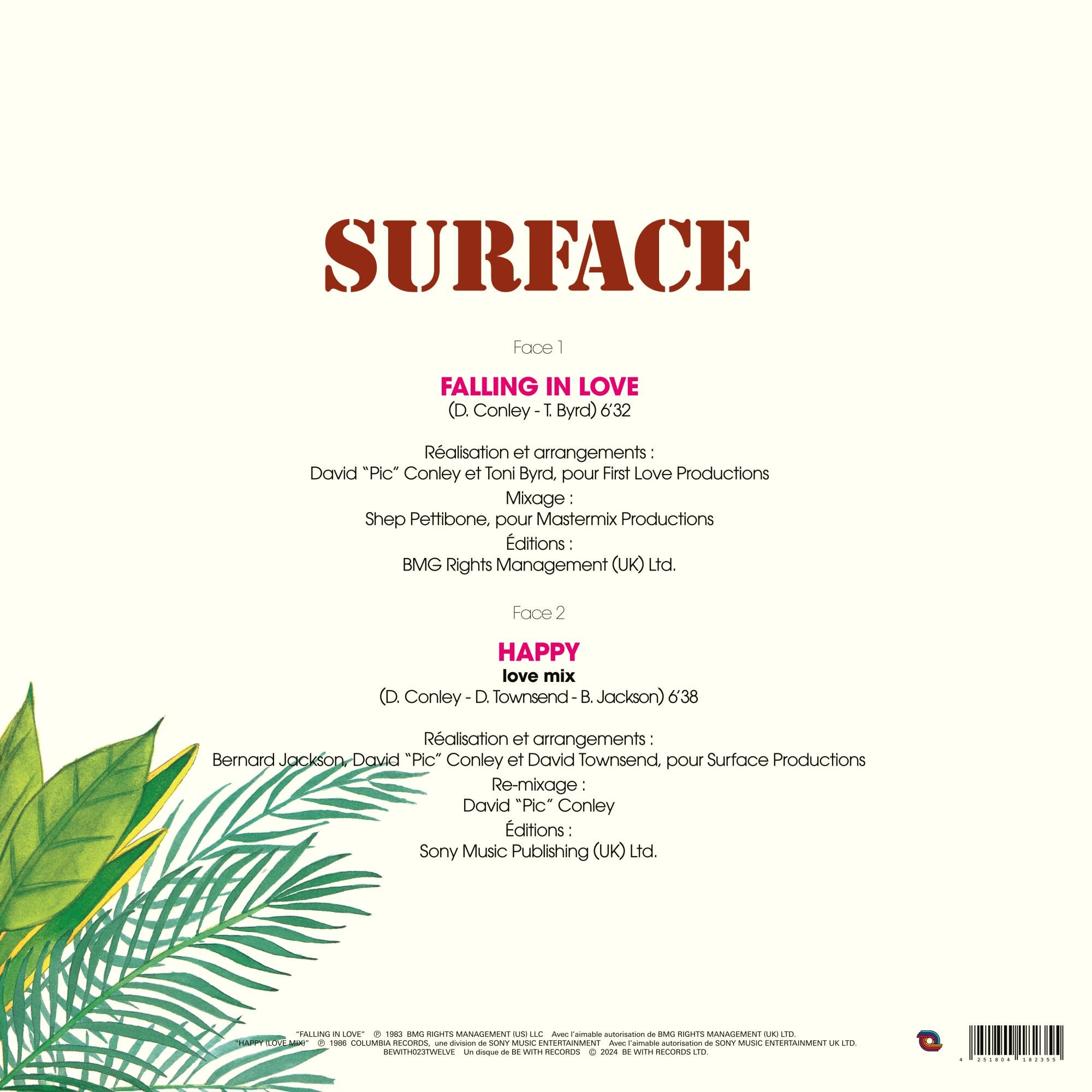 Surface – Falling In Love / Happy (Love Mix)