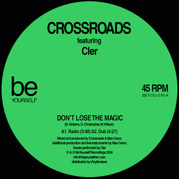 Crossroads feat. Cler - Don't Lose The Magic / Georgy Porgy【近日入荷予定】