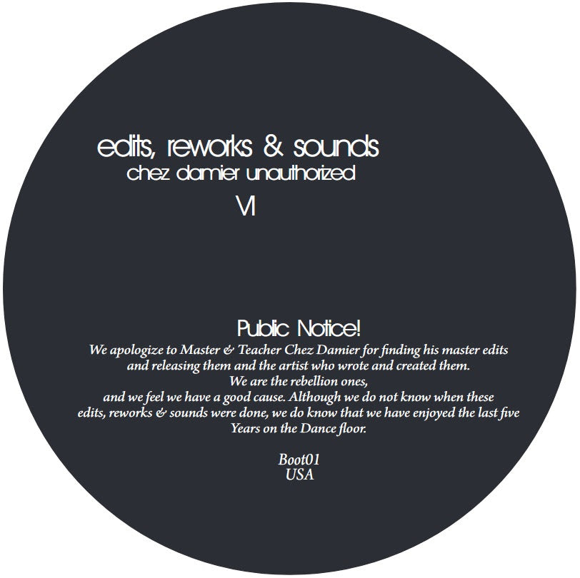 Chez Damier – Edits, Reworks & Sounds (Chez Damier Unauthorized) VI