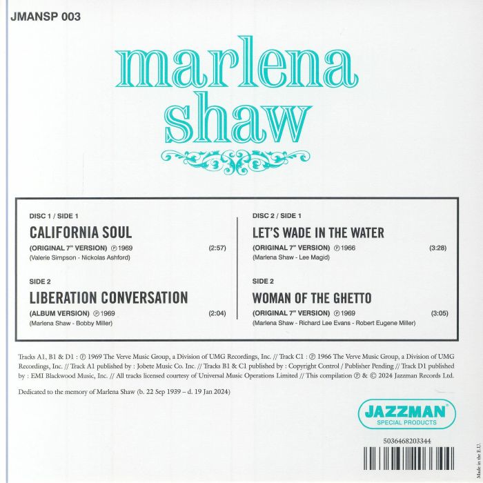 Marlena Shaw – Marlena Shaw EP