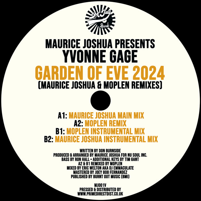 Maurice Joshua Presents Yvonne Gage - Garden of Eve 2024