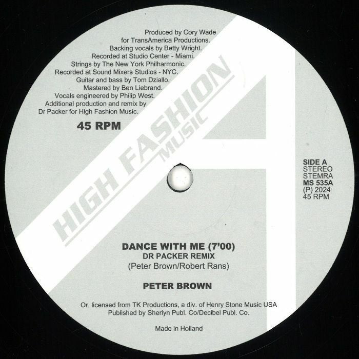 Peter Brown - Dance With Me (Dr Packer Remixes)