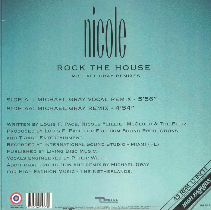 Nicole - Rock The House (Michael Gray Remixes)