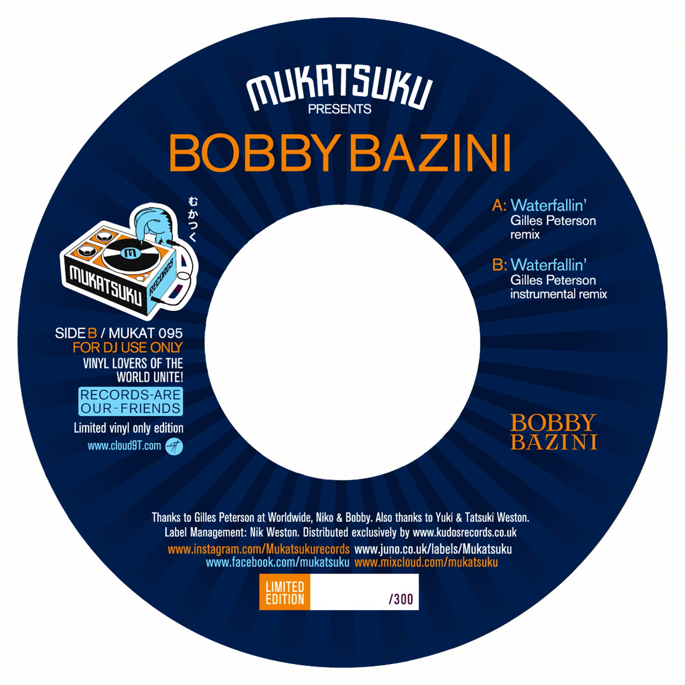 Bobby Bazini -  Waterfallin' (Gilles Peterson Remix)