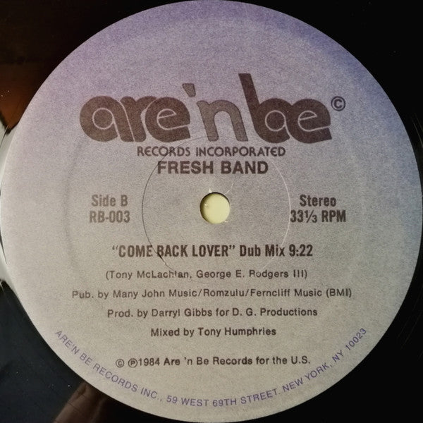 Fresh Band – Come Back Lover