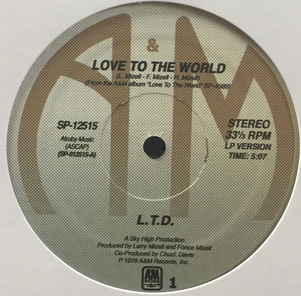 L.T.D. - Love To The World (inc. Joey Negro Remix)