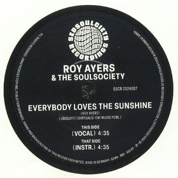 Roy Ayers & The Soul Society – Everybody Loves The Sunshine