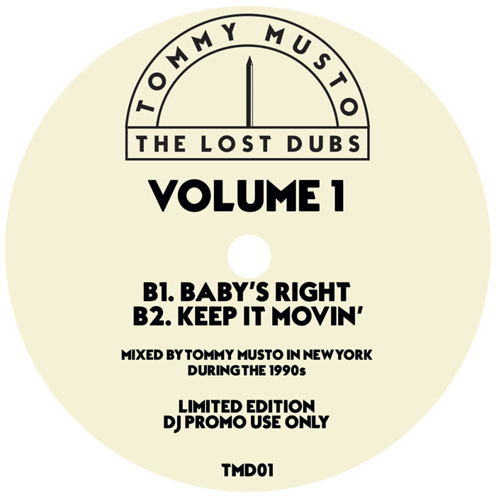 Tommy Musto - The Lost Dubs - Vol 1