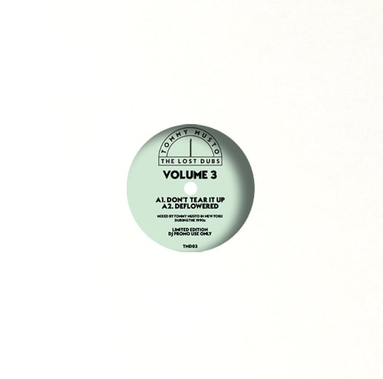 Tommy Musto - The Lost Dubs - Vol 3