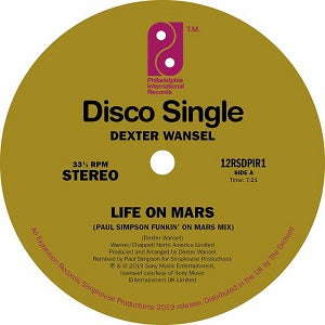 Dexter Wansel – Life On Mars / Theme From The Planets (Paul Simpson Mixes) -RSD LIMITED-