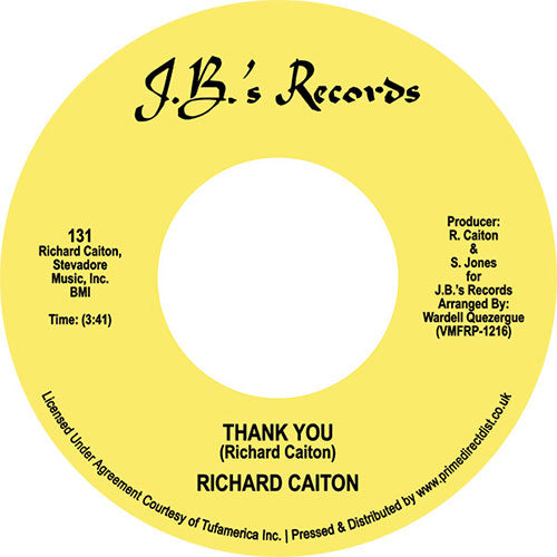 RICHARD CAITON / THANK YOU / WHERE IS THE LOVE (7 inch) -RSD LIMITED-