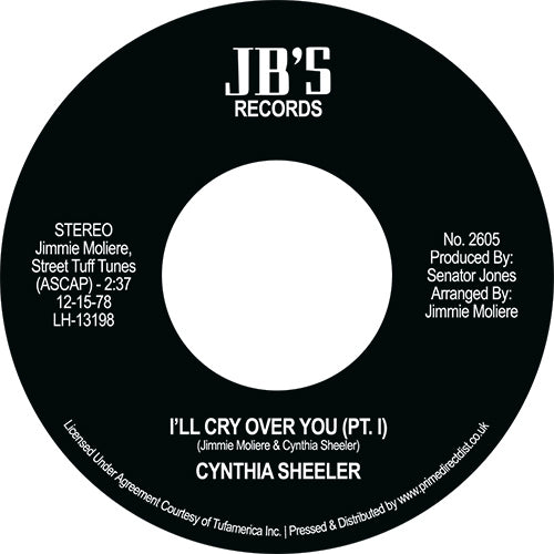 CYNTHIA SHEELER / I'LL CRY OVER YOU (7 inch) -RSD LIMITED-