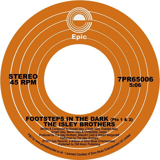 The Isley Brothers – Footsteps In The Dark (Part 1 & 2) / Between The Sheets -RSD LIMITED-