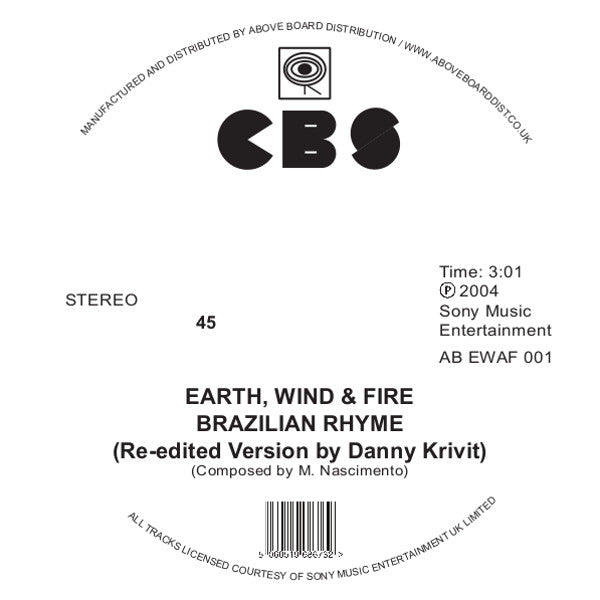 Earth, Wind & Fire – Brazilian Rhyme / Runnin' (Danny krivit Re-Edits)