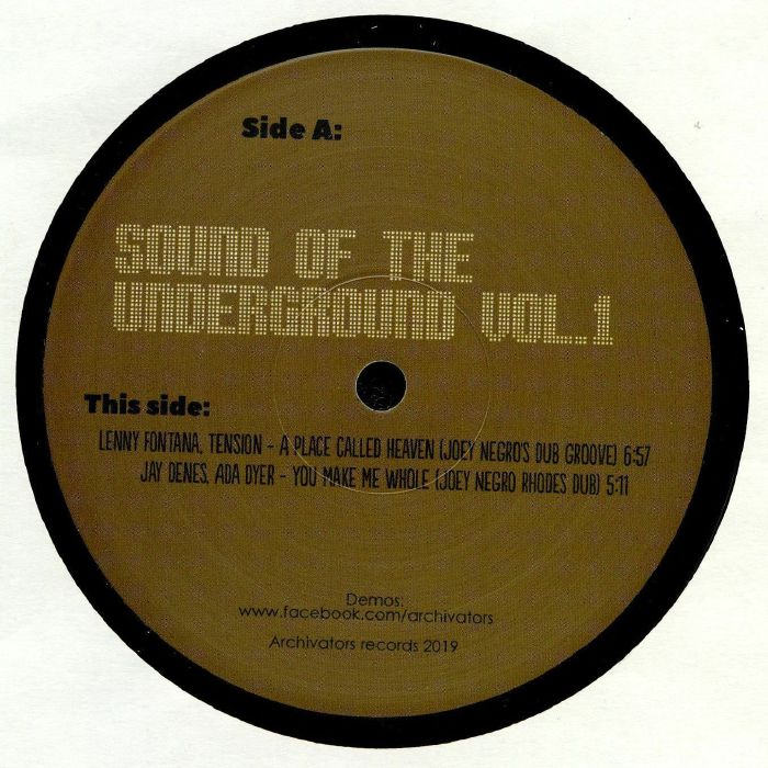 VA / SOUND OF THE UNDERGROUND VOL 1 (JOEY NEGRO MIXES)