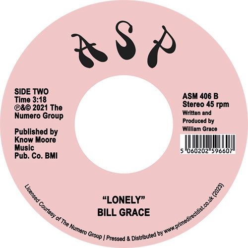 BILL GRACE / CHANCES GO ROUND / LONELY (7 inch) -RSD LIMITED-