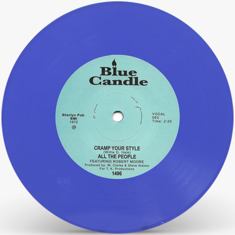 ALL THE PEOPLE / CRAMP YOUR STYLE (BLUE VINYL REPRESS) (7 inch)