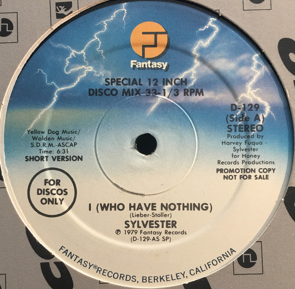 SYLVESTER / I (WHO HAVE NOTHING) (PROMO USED)