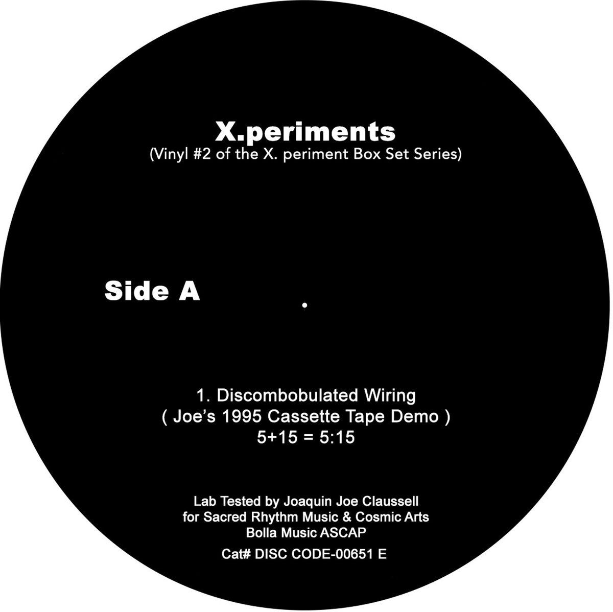 JOAQUIN JOE CLAUSSELL / X.PERIMENTS PART 2 (7 inch)