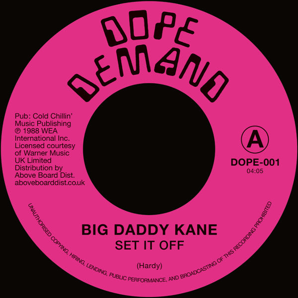 BIG DADDY KANE / SET IT OFF (7 inch)