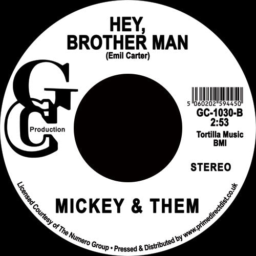 MICKEY &amp; THE SOUL GENERATION / UFO / HEY, BROTHER MAN (7 inch) -RSD LIMITED-