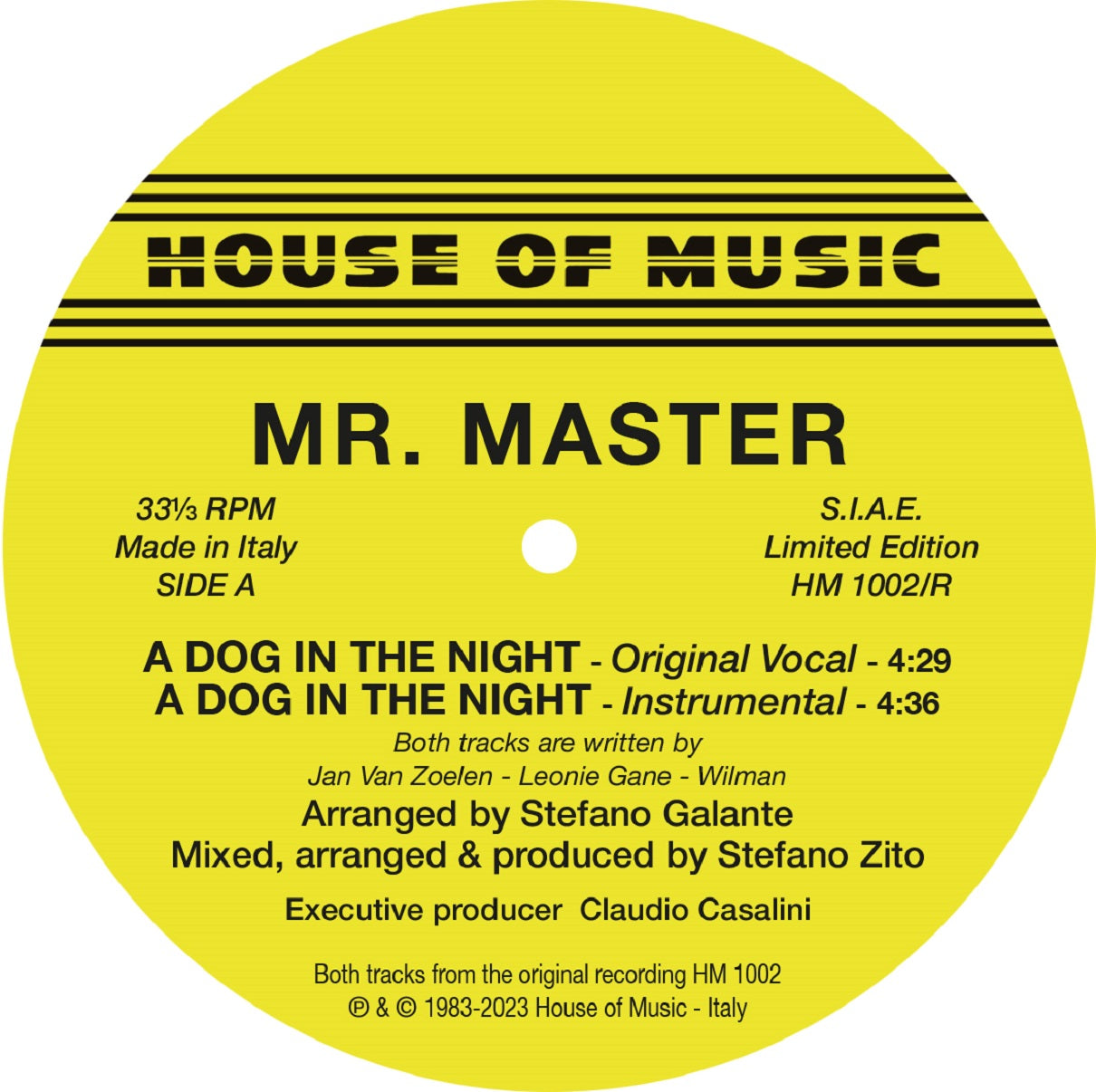 Mr. Master – A Dog In The Night