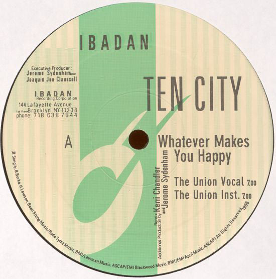 TEN CITY / WHATEVER MAKES YOU HAPPY (USED)