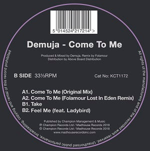 DEMUJA / COME TO ME (inc.FOLAMOUR REMIX)