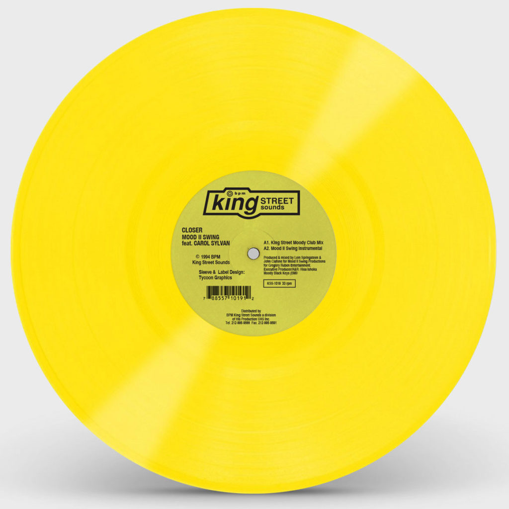 MOOD 2 SWING / CLOSER (YELLOW VINYL REPRESS)