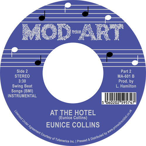 EUNICE COLLINS / AT THE HOTEL  (7 inch) -RSD LIMITED-