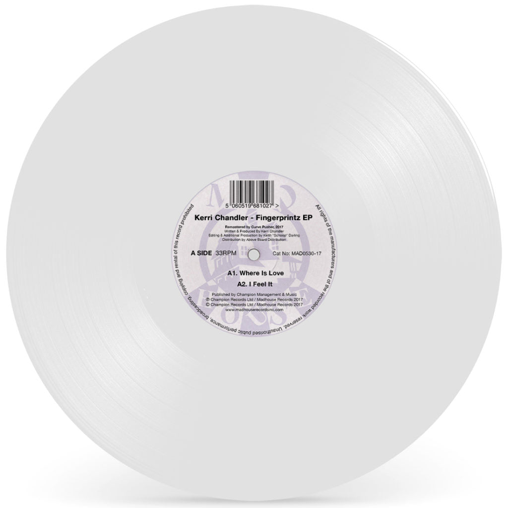 KERRI CHANDLER / FINGERPRINTZ EP (WHITE VINYL REPRESS)