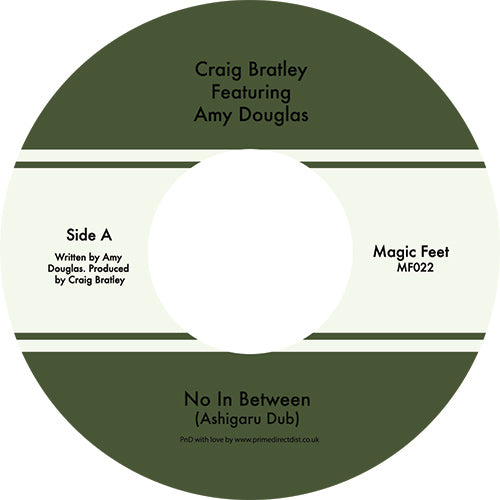 CRAIG BRATLEY featuring AMY DOUGLAS / NO IN BETWEEN (7 inch)