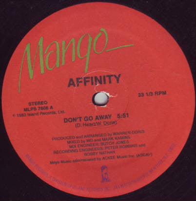 Affinity ‎– Don't Go Away