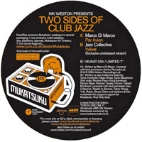 NIK WESTON presents MARCO DI MARCO / JAZZ COLLECTIVE / TWO SIDES OF CLUB JAZZ (7 inch)