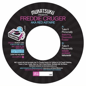 FREDDIE CRUGER (aka RED ASTAIRE) / MUKATSUKU presents FREDDIE CRUGER aka RED ASTAIRE (7 inch)