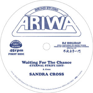 SANDRA CROSS / WAITING FOR THE CHANCE (ETERNAL STRIFE EDIT)-RSD LIMITED-(7 inch