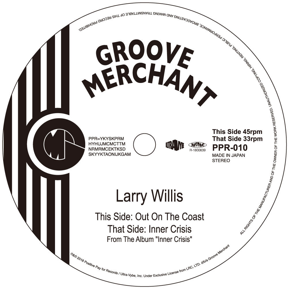 LARRY WILLIS / OUT ON THE COAST / INNER CRISIS (7 inch)