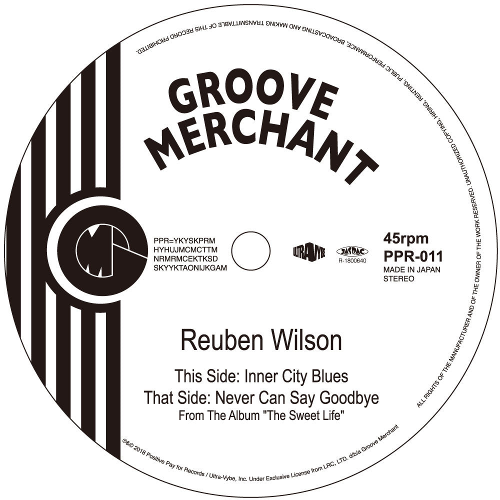 REUBEN WILSON / INNER CITY BLUES / NEVER CAN SAY GOODBYE (7 inch)