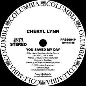 Cheryl Lynn – You Saved My Day / Got To Be Real -RSD-LIMITED-