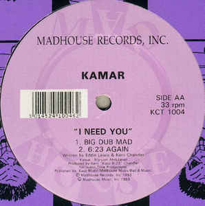 KAMAR / I NEED YOU prod.KERRI CHANDLER (USED)