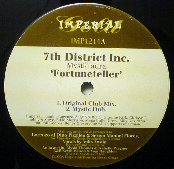 7TH DISTRICT INC. feat MYSTIC AURA / FORTUNETELLER (USED)