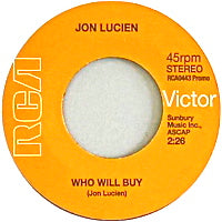 JON LUCIEN / WHO WILL BUY  /  LISTEN LOVE (7inch)