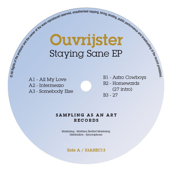 OUVRIJSTER / STAYING SANE EP