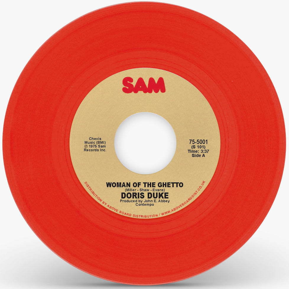 DORIS DUKE / WOMAN OF THE GHETTO (RED VINYL REPRESS) (7 inch)