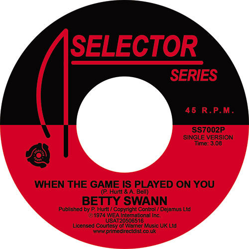 BETTYE SWANN / WHEN THE GAME IS PLAYED ON YOU (7 inch)