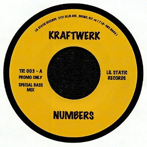 KRAFTWERK / NUMBERS (SPECIAL BASS MIX) (7 inch)