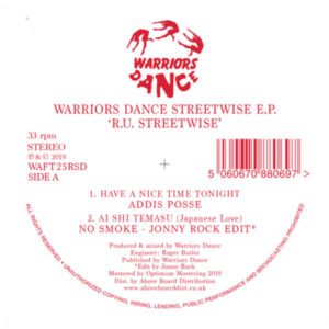 VA / WARRIORS DANCE STREETWISE E.P. (R.U. STREETWISE) - RSD LIMITED-